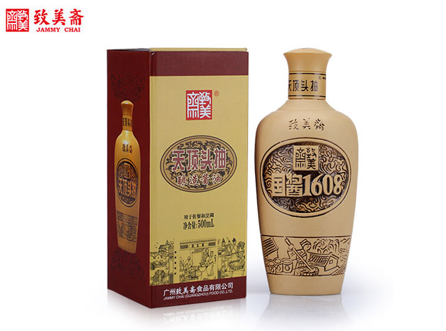 緻美齋廣州特産天頂頭抽 特級生(shēng)抽醬油 270天釀造醬油500ml